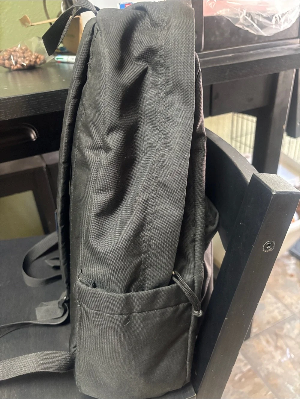 Jansport Black Classic Backpack with Red Logo